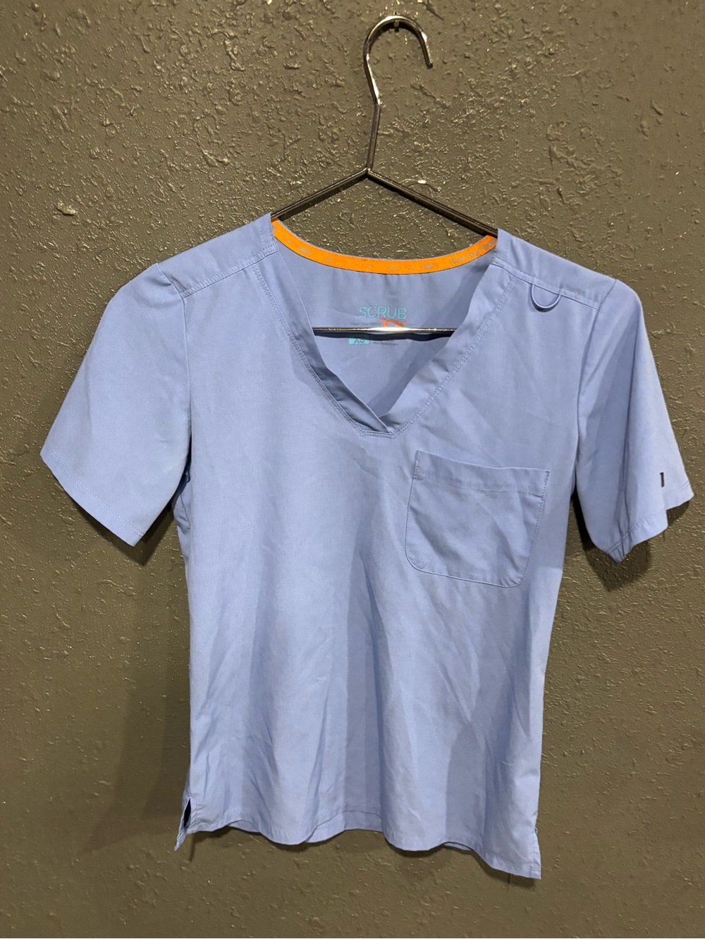 Scrub Joy Blue V-Neck Scrub Top